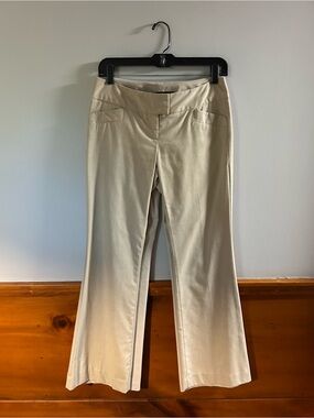 The Limited Cream Flare Ponte Pants